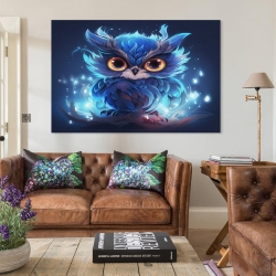 Gufo Pittura su tela senza cornice, stampe di poster arte murale per arredo casa camera ufficio