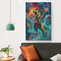 Dinosaure Peinture sur toile sans cadre, impressions posters art mural pour déco maison chambre bureau