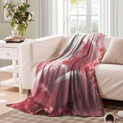Renard Plaid en Polaire Imprimé 3D Couverture Douce Confortable pour Canapé Lit Bureau