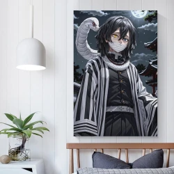 Tueur de démons: Demon Slayer Peinture sur toile sans cadre, impressions posters art mural pour déco maison chambre bureau