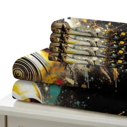 C-3PO Star Wars Housse de Couette Imprimée 3D Douce 3 Pièces Literie Garçons Filles  