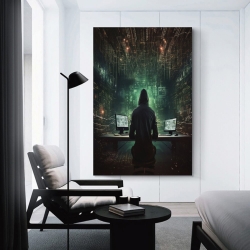 Hacker Peinture sur toile sans cadre, impressions posters art mural pour déco maison chambre bureau