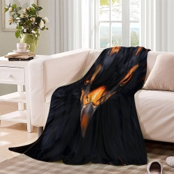 Aigle Plaid en Polaire Imprimé 3D Couverture Douce Confortable pour Canapé Lit Bureau