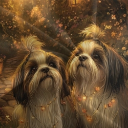 Shih Tzu Funda Nórdica Impresa en 3D Suave 3 Piezas Ropa de Cama para Niños Niñas
