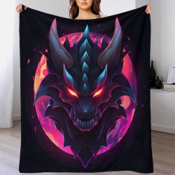 Drache 3D Gedruckte Fleece-Decke Weiche Gemütliche Decke für Sofa Bett Büro