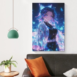 Tueur de démons: Demon Slayer Peinture sur toile sans cadre, impressions posters art mural pour déco maison chambre bureau