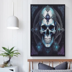 Crâne Peinture sur toile sans cadre, impressions posters art mural pour déco maison chambre bureau