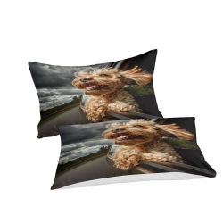 Shih Tzu 3D Gedruckter Bettbezug Weiche 3-teilige Bettwäsche für Jungen Mädchen