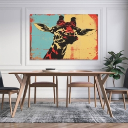 Girafe  Peinture sur toile sans cadre, impressions posters art mural pour déco maison chambre bureau