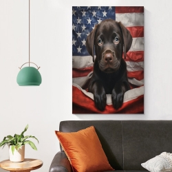 Labrador Chien Peinture sur toile sans cadre, impressions posters art mural pour déco maison chambre bureau