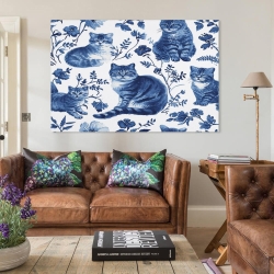 Cute Katze Unrahmtes Leinwandbild, Wandkunst-Poster-Drucke für Zuhause, Schlafzimmer, Büro Dekoration