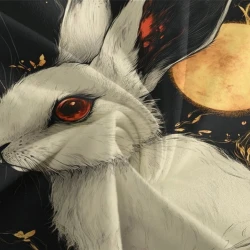Lapin Housse de Couette Imprimée 3D Douce 3 Pièces Literie Garçons Filles