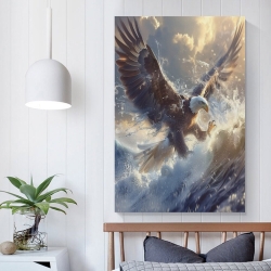 Aigle Peinture sur toile sans cadre, impressions posters art mural pour déco maison chambre bureau