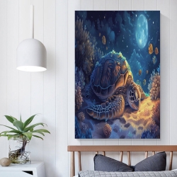Tortue de mer Peinture sur toile sans cadre, impressions posters art mural pour déco maison chambre bureau