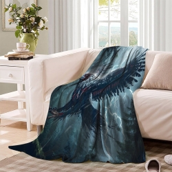 Aigle Plaid en Polaire Imprimé 3D Couverture Douce Confortable pour Canapé Lit Bureau