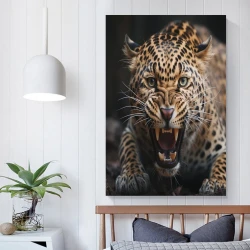 Léopard Peinture sur toile sans cadre, impressions posters art mural pour déco maison chambre bureau