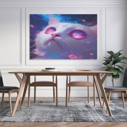 Gato Pintura en lienzo sin marco, impresiones de pósters arte pared para decoración hogar dormitorio oficina