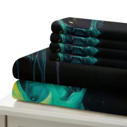 Crâne Housse de Couette Imprimée 3D Douce 3 Pièces Literie Garçons Filles