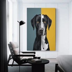 Labrador Chien Peinture sur toile sans cadre, impressions posters art mural pour déco maison chambre bureau