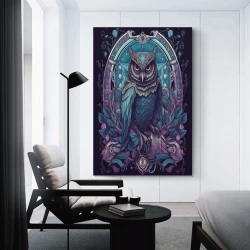 Gufo Pittura su tela senza cornice, stampe di poster arte murale per arredo casa camera ufficio