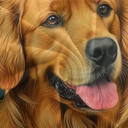 Golden Retriever Housse de Couette Imprimée 3D Douce 3 Pièces Literie Garçons Filles