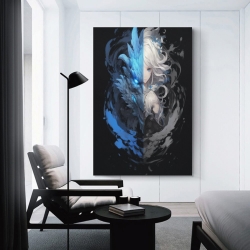 Loup Peinture sur toile sans cadre, impressions posters art mural pour déco maison chambre bureau