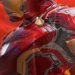 Avengers Iron Man Housse de Couette Imprimée 3D Douce 3 Pièces Literie Garçons Filles