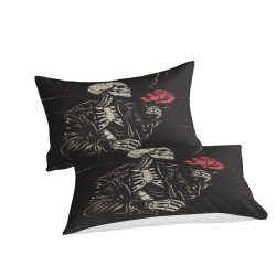 Crâne Housse de Couette Imprimée 3D Douce 3 Pièces Literie Garçons Filles