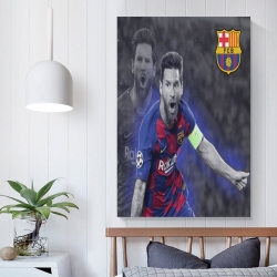 Lionel Messi Peinture sur toile sans cadre, impressions posters art mural pour déco maison chambre bureau