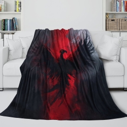 Aquila Coperta in Pile Stampata 3D Morbida e Confortevole per Divano Letto Ufficio