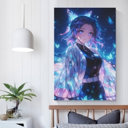 Tueur de démons: Demon Slayer Peinture sur toile sans cadre, impressions posters art mural pour déco maison chambre bureau