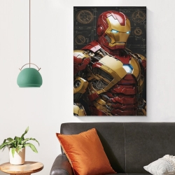 Avengers Iron Man Peinture sur toile sans cadre, impressions posters art mural pour déco maison chambre bureau