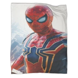 Avengers Spider-Man Plaid en Polaire Imprimé 3D Couverture Douce Confortable pour Canapé Lit Bureau