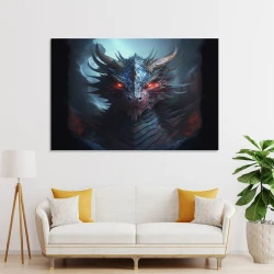 occidental Dragon Peinture sur toile sans cadre, impressions posters art mural pour déco maison chambre bureau