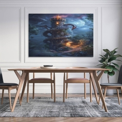 Dragon Peinture sur toile sans cadre, impressions posters art mural pour déco maison chambre bureau