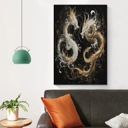 Dragon Peinture sur toile sans cadre, impressions posters art mural pour déco maison chambre bureau