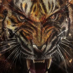Tigre Housse de Couette Imprimée 3D Douce 3 Pièces Literie Garçons Filles