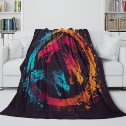Drache 3D Gedruckte Fleece-Decke Weiche Gemütliche Decke für Sofa Bett Büro