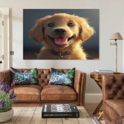 Golden Retriever Peinture sur toile sans cadre, impressions posters art mural pour déco maison chambre bureau