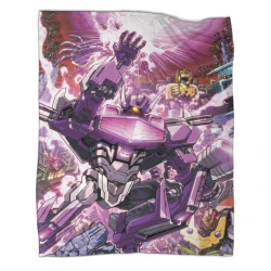 Transformers Shockwave Plaid en Polaire Imprimé 3D Couverture Douce Confortable pour Canapé Lit Bureau