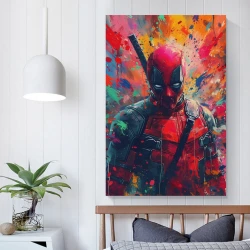 Marvel Deadpool Peinture sur toile sans cadre, impressions posters art mural pour déco maison chambre bureau