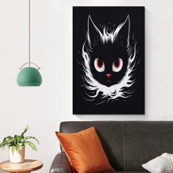 Chat Peinture sur toile sans cadre, impressions posters art mural pour déco maison chambre bureau