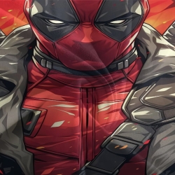 Deadpool Marvel Housse de Couette Imprimée 3D Douce 3 Pièces Literie Garçons Filles