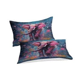 Éléphant Housse de Couette Imprimée 3D Douce 3 Pièces Literie Garçons Filles