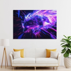 Loup Peinture sur toile sans cadre, impressions posters art mural pour déco maison chambre bureau