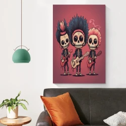 Crâne Peinture sur toile sans cadre, impressions posters art mural pour déco maison chambre bureau