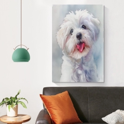 Shih Tzu Peinture sur toile sans cadre, impressions posters art mural pour déco maison chambre bureau