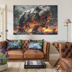 Dinosaurier Unrahmtes Leinwandbild, Wandkunst-Poster-Drucke für Zuhause, Schlafzimmer, Büro Dekoration