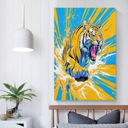 Tigre Peinture sur toile sans cadre, impressions posters art mural pour déco maison chambre bureau