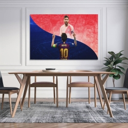 Lionel Messi Peinture sur toile sans cadre, impressions posters art mural pour déco maison chambre bureau